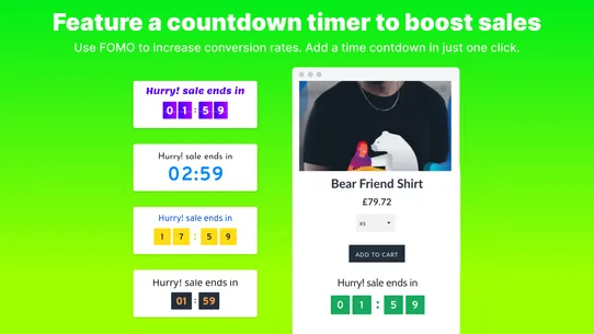 Urgency Bear Countdown Timer screenshot