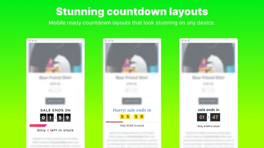 Urgency Bear Countdown Timer screenshot