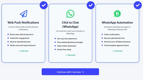 PushEngage Web Push &amp; WhatsApp screenshot