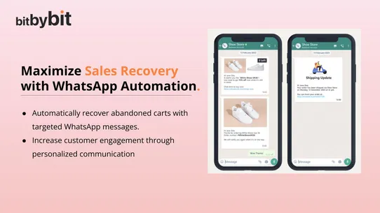 bitCRM WhatsApp Abandoned Cart screenshot