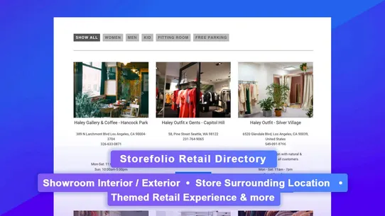 Storefolio ‑ store locator screenshot