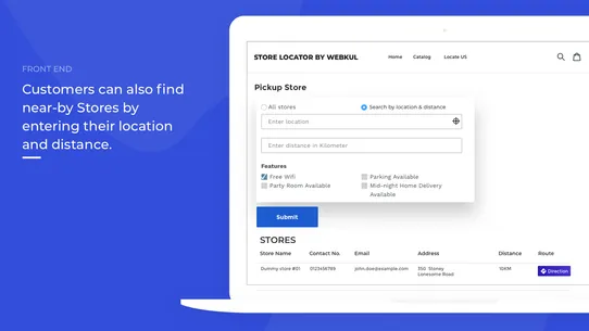 Webkul Store Locator screenshot