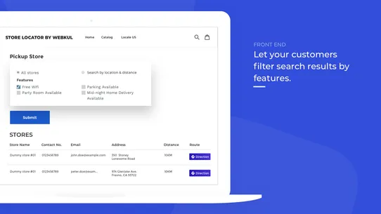 Webkul Store Locator screenshot