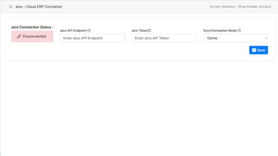 aico ‑ Cloud ERP Connector screenshot
