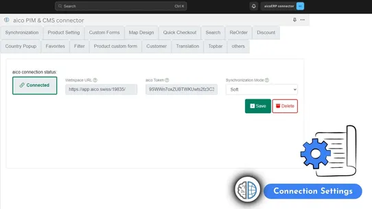 aico PIM &amp; CMS connector screenshot