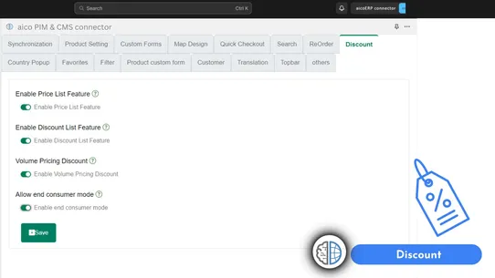 aico PIM &amp; CMS connector screenshot