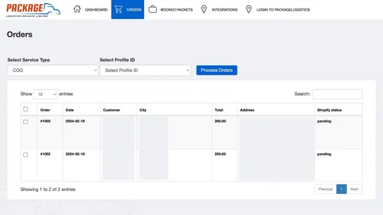 PackageLogistics screenshot