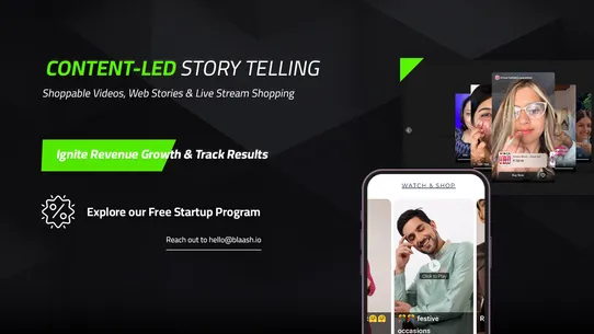 Blaash Video Commerce Platform screenshot