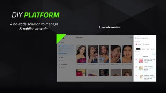 Blaash Video Commerce Platform screenshot