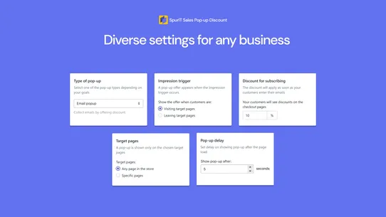 SpurIT Sales Pop‑up Discount screenshot
