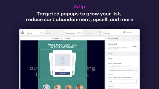 Drip: Email Marketing &amp; Popups screenshot