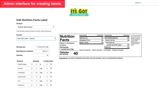 It&#39;s Got: Nutrition Facts screenshot