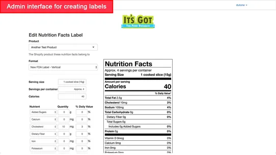 It&#39;s Got: Nutrition Facts screenshot