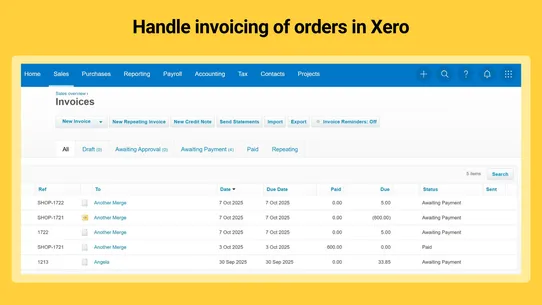 Hyve ‑ Post to Xero screenshot