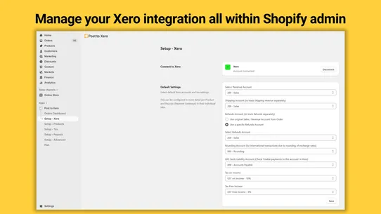 Hyve ‑ Post to Xero screenshot