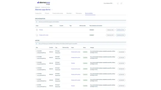 Akeneo PIM App screenshot