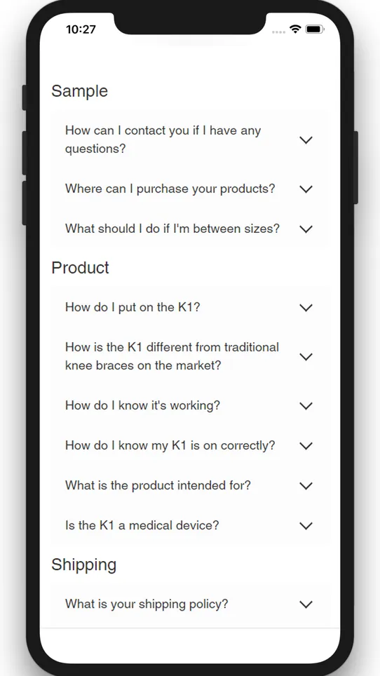 DDSHOP FAQ Page screenshot