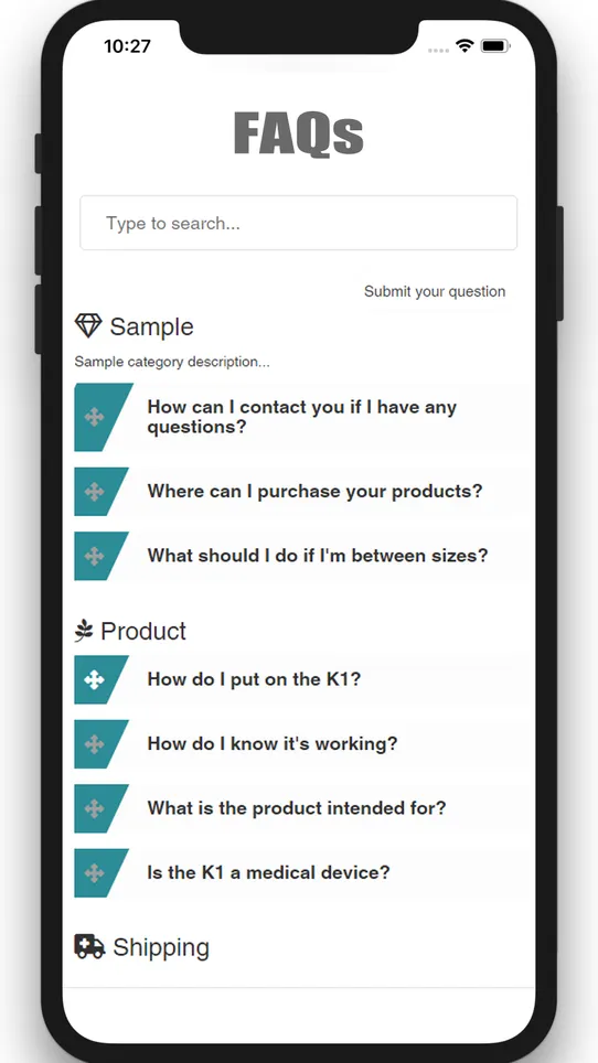 DDSHOP FAQ Page screenshot