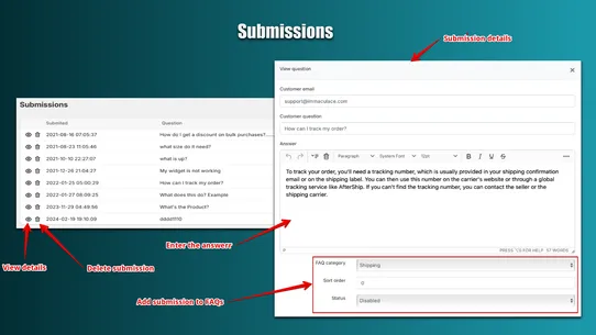 DDSHOP FAQ Page screenshot