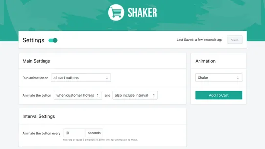 Shaker screenshot