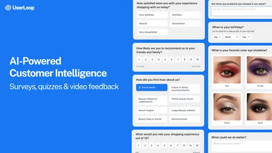 UserLoop AI Surveys &amp; Quizzes screenshot
