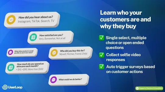 UserLoop Post Purchase Surveys screenshot
