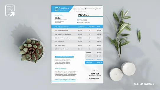 Custom Invoice + screenshot