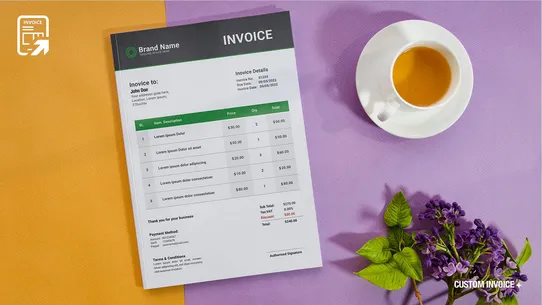 Custom Invoice + screenshot