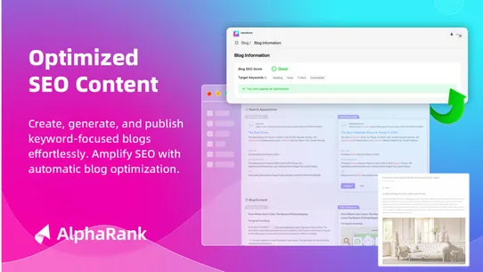 AlphaRank ‑ AI SEO Optimizer screenshot