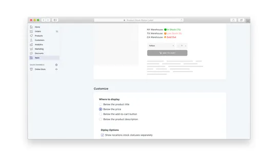 Pi ‑ Inventory Stock Level screenshot