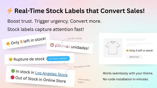 Pi ‑ Inventory Stock Level screenshot