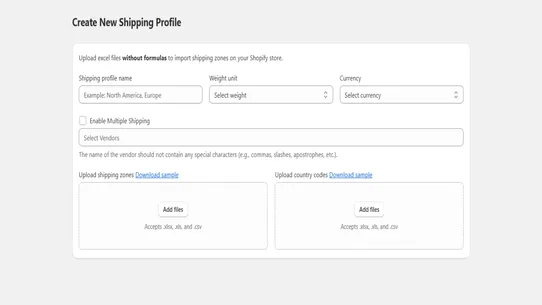 ShipXcel screenshot