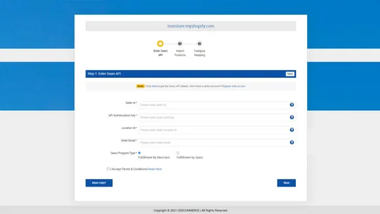 CedCommerce Sears Integration screenshot