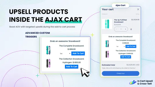 In Cart Upsell &amp; Cross‑Sell screenshot