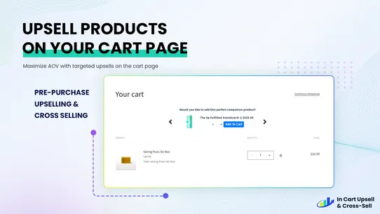 In Cart Upsell &amp; Cross‑Sell screenshot