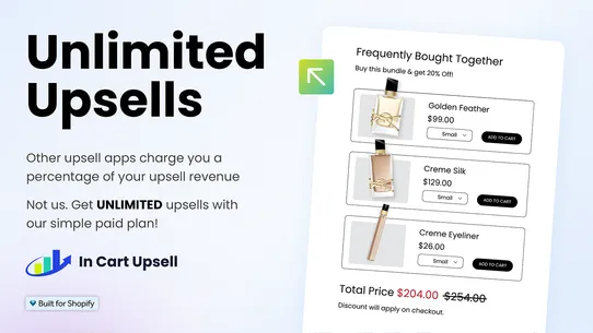 ICU• In Cart Upsell Cross‑sell screenshot