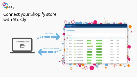 Stok.ly eCommerce Connection screenshot