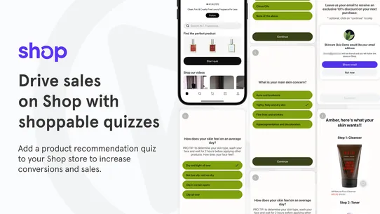 Shop Quiz: Product Recommender screenshot