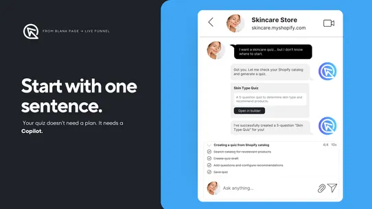 RevenueHunt: Recommender Quiz screenshot