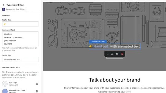 Typr: Animated Typing Effect screenshot