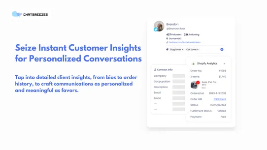 ChatBreezes AI SocialInbox CRM screenshot