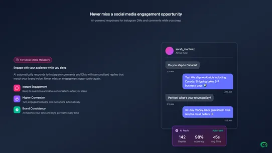 Smartreply | Social Media AI screenshot