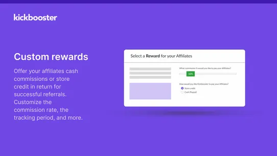 Kickbooster ‑ Affiliates screenshot