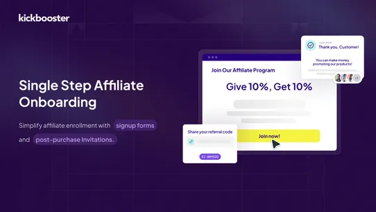 Kickbooster Affiliate Programs screenshot