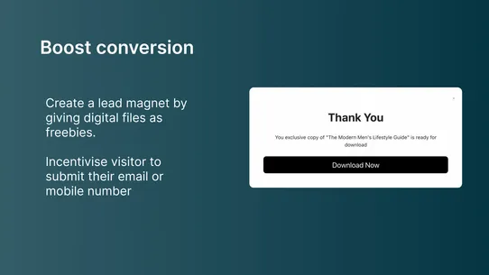 PopMagic: Freebie Opt in Popup screenshot