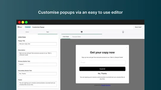 PopMagic: Freebie Opt in Popup screenshot