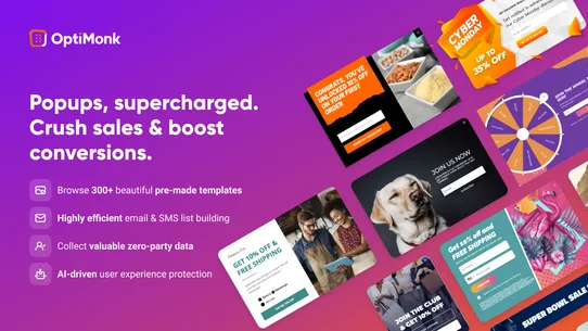 OptiMonk Popup &amp; Auto A/B‑Test screenshot