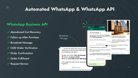 Ctx: WhatsApp Chat + Marketing screenshot