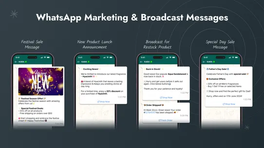 Ctx: WhatsApp Chat + Marketing screenshot