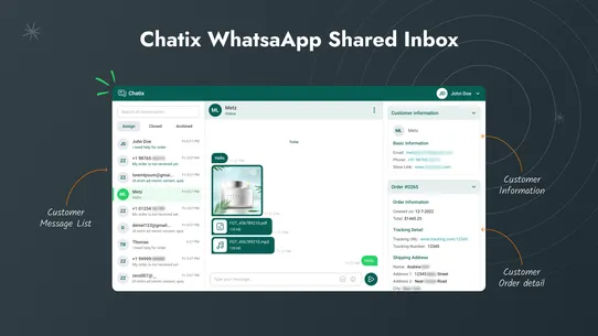 Ctx: WhatsApp Chat + Marketing screenshot